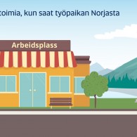 Viranomaisasiointi Norjassa -animaatio